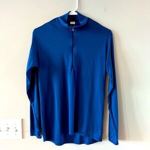 Vintage Patagonia Capilene Light Weight Quarter Zip Long Sleeve Shirt Royal Blue